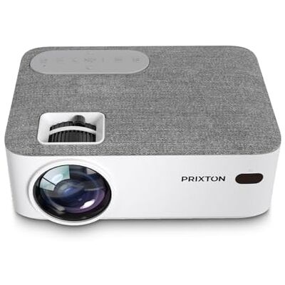 PRIXTON Lumière Proyector 5.000 Lúmenes, Conexión HDMI, USB, MicroSD, Aux in, AV in, Altavoces Integrados, Blanco (Reacondicionado) PRIXTON Lumière Proyector 5.000 Lúmenes, Conexión HDMI, USB, MicroSD, Aux in, AV in, Altavoces Integrados, Blanco (Reacondicionado)