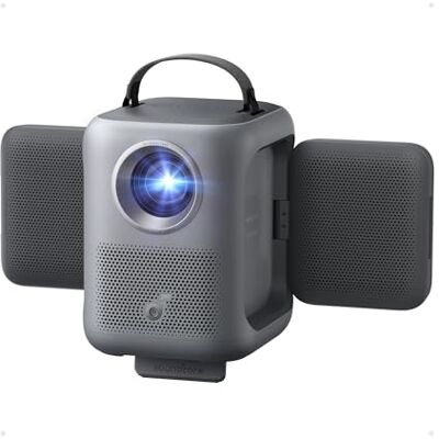 Soundcore Anker Nebula P1i Proyector Inteligente Full HD 1080P, WiFi Bluetooth, 380 lúmenes ANSI, altavoces giratorios, audio Dolby 2.0, estéreo dual de 10 W y GTV Soundcore Anker Nebula P1i Proyector Inteligente Full HD 1080P, WiFi Bluetooth, 380 lúmenes ANSI, altavoces giratorios, audio Dolby 2.0, estéreo dual de 10 W y GTV