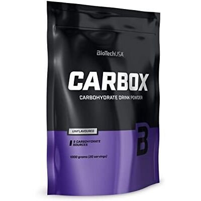 BioTechUSA Carbox Bebida en polvo con 5 carbohidratos diferentes, 1 kg, Neutro BioTechUSA Carbox Bebida en polvo con 5 carbohidratos diferentes, 1 kg, Neutro