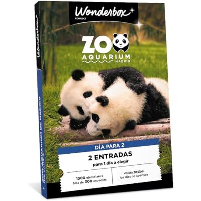 WONDERBOX Connect Caja Regalo Zoo Aquarium 2p para 2 pers. 2 entradas para 1 día Válido todos los días de apertura Válido durante 27 meses WONDERBOX Connect Caja Regalo Zoo Aquarium 2p para 2 pers. 2 entradas para 1 día Válido todos los días de apertura Válido durante 27 meses