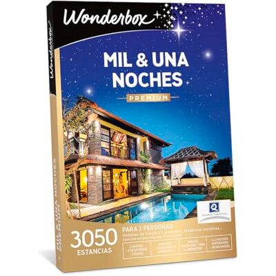 WONDERBOX Caja Regalo MIL & UNA NOCHES PREMIUM una estancia con diferentes opciones a elegir entre 3.050 hoteles premium para dos personas. WONDERBOX Caja Regalo MIL & UNA NOCHES PREMIUM una estancia con diferentes opciones a elegir entre 3.050 hoteles premium para dos personas.