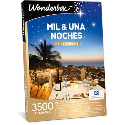 WONDERBOX Caja Regalo MIL & UNA NOCHES DELICIOSAS una estancia con diferentes opciones a elegir entre 3.500 hoteles deliciosos para dos personas. WONDERBOX Caja Regalo MIL & UNA NOCHES DELICIOSAS una estancia con diferentes opciones a elegir entre 3.500 hoteles deliciosos para dos personas.