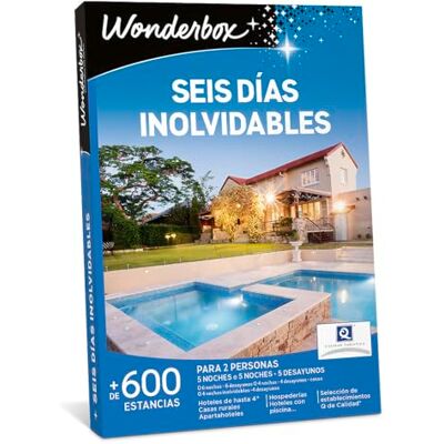 WONDERBOX Caja Regalo Seis DÍAS INOLVIDABLES 550 estancias en España y Europa WONDERBOX Caja Regalo Seis DÍAS INOLVIDABLES 550 estancias en España y Europa