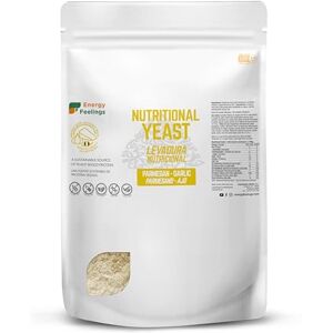 Energy Feelings Levadura Nutricional Sabor Ajo 1kg, Levadura Nutritiva en Copos Rica en Vitamina B y Proteínas 43%, Nutritional Yeast Sin Gluten, Sin Azucar, Ideal para Queso Vegano Energy Feelings Levadura Nutricional Sabor Ajo 1kg, Levadura Nutritiva en Copos Rica en Vitamina B y Proteínas 43%, Nutritional Yeast Sin Gluten, Sin Azucar, Ideal para Queso Vegano