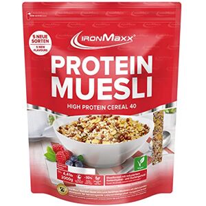 IronMaxx Protein Muesli Plátano 2kg Muesli Vegano 40% Proteína Sin Lactosa Bajo en Carbohidratos y Azúcar Reducido Desayuno Fitness con Granola y Avena Integral IronMaxx Protein Muesli Plátano 2kg Muesli Vegano 40% Proteína Sin Lactosa Bajo en Carbohidratos y Azúcar Reducido Desayuno Fitness con Granola y Avena Integral