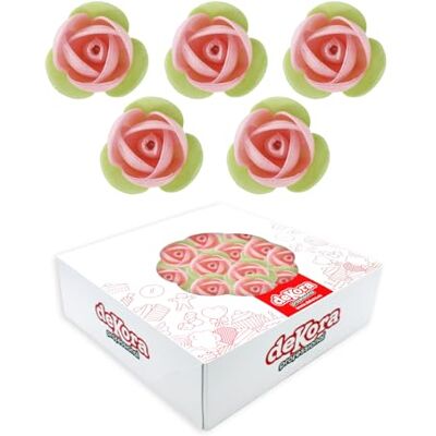 dekora Flores Comestibles para Decorar Tartas Decoración para Tartas y Pasteles Flores de Oblea Sin Sabor Color Rosa Ø 3,5 cm Obleas Sin Gluten, Sin Lactosa y Apta para Veganos 140 Uds dekora Flores Comestibles para Decorar Tartas Decoración para Tartas y Pasteles Flores de Oblea Sin Sabor Color Rosa Ø 3,5 cm Obleas Sin Gluten, Sin Lactosa y Apta para Veganos 140 Uds