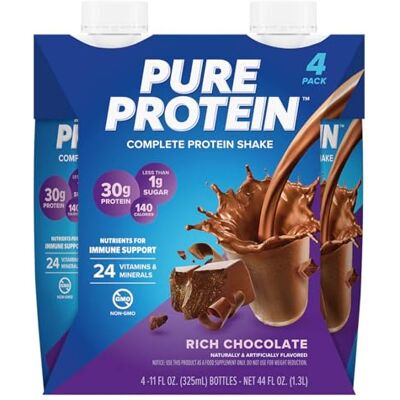 Pure Batido de Alto Valor Biológico Bajo en Azúcar Apto Dietas Keto con Vitaminas Minerales Esenciales Sin Gluten para Entrenamiento Chocolate Intenso Paquete de 4 (198 caracteres) Pure Batido de Alto Valor Biológico Bajo en Azúcar Apto Dietas Keto con Vitaminas Minerales Esenciales Sin Gluten para Entrenamiento Chocolate Intenso Paquete de 4 (198 caracteres)