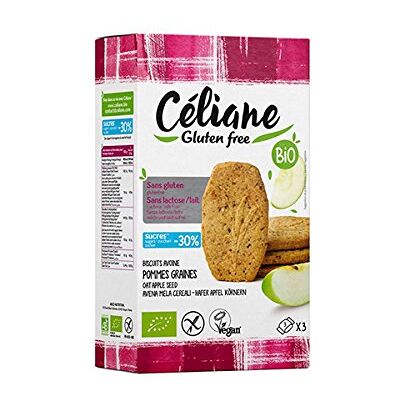 Les Recettes de Céliane Galletas Petit-ya de avena, semillas de manzana orgánica (3 x 3) – 140 g Les Recettes de Céliane Galletas Petit-ya de avena, semillas de manzana orgánica (3 x 3) – 140 g
