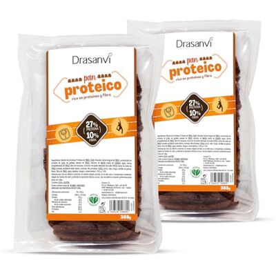 Drasanvi Pan Proteico Keto Bajo en Carbohidratos Pack de 2x365g Natural Drasanvi Pan Proteico Keto Bajo en Carbohidratos Pack de 2x365g Natural
