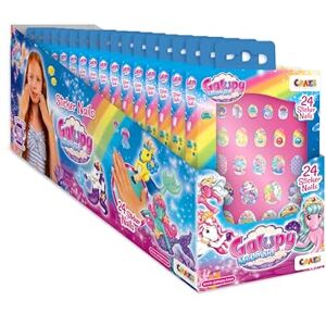 Uñas Falsas de Sirena Galupy - Tips de Uñas para Niños Reutilizables, 24 pzas Uñas Falsas de Sirena Galupy - Tips de Uñas para Niños Reutilizables, 24 pzas