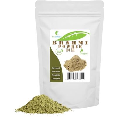 ETC Cosmetic`s BRAHMI Polvo 100% natural utilizado para el cuidado del cuero cabelludo y la piel, ayuda a que el cabello crezca más largo y más fuerte (100Gr) ETC Cosmetic`s BRAHMI Polvo 100% natural utilizado para el cuidado del cuero cabelludo y la piel, ayuda a que el cabello crezca más largo y más fuerte (100Gr)