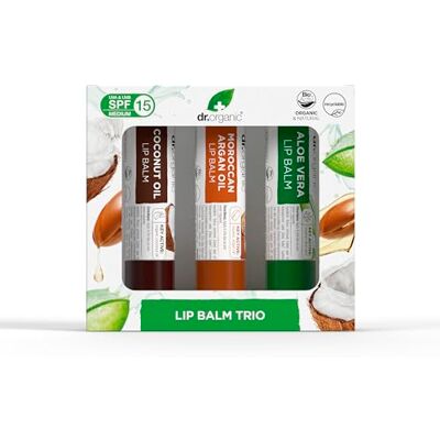 Set Regalo de Bálsamos Labiales Dr. Organic - Set de Bálsamos Set Regalo de Bálsamos Labiales Dr. Organic - Set de Bálsamos