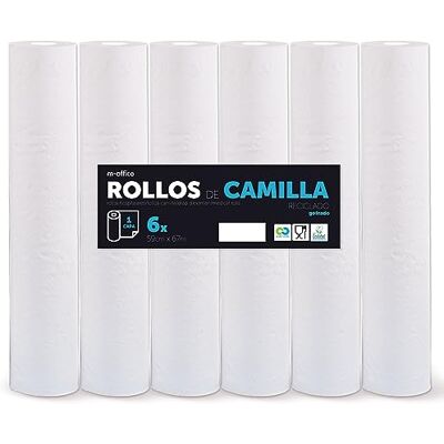 M-OFFICE - Camilla Roll - 59 cm x 67 m - Papel para camillas M-OFFICE - Camilla Roll - 59 cm x 67 m - Papel para camillas