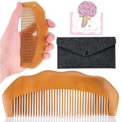 JYSNOW Peine de Partos, Peine Madera Regalos, Regalos Para Embarazadas Peine de Parto de Madera de Melocotón, para Respirar, Concentrarse y Relajarse Conscientemente Durante el Parto con Bolsa JYSNOW Peine de Partos, Peine Madera Regalos, Regalos Para Embarazadas Peine de Parto de Madera de Melocotón, para Respirar, Concentrarse y Relajarse Conscientemente Durante el Parto con Bolsa