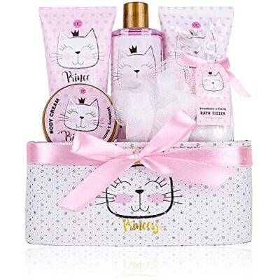 Conjunto de Regalo Princess Kitty - Cuidado corporal y baño para niñas y mujeres Conjunto de Regalo Princess Kitty - Cuidado corporal y baño para niñas y mujeres