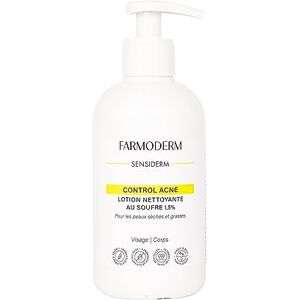 FARMODERM CONTROL DE ACNÉ Limpiador al azufre Piel grasa y anti-impurezas Antiespinillas y puntos negros para cara, espalda, cuerpo 300ml con dosificador FARMODERM CONTROL DE ACNÉ Limpiador al azufre Piel grasa y anti-impurezas Antiespinillas y puntos negros para cara, espalda, cuerpo 300ml con dosificador