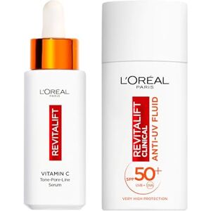 L'Oreal Paris Revitalift Clínica bundle: Vitamina C Suero y UV L'Oreal Paris Revitalift Clínica bundle: Vitamina C Suero y UV