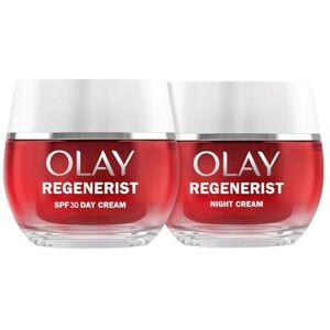 Olay Regenerist Crema Facial de Día SPF30 50ml Y Regenerist Crema De Noche 50mL. Pack De 2 Cremas Hidratantes Antiarrugas y Reafirmantes Olay Regenerist Crema Facial de Día SPF30 50ml Y Regenerist Crema De Noche 50mL. Pack De 2 Cremas Hidratantes Antiarrugas y Reafirmantes