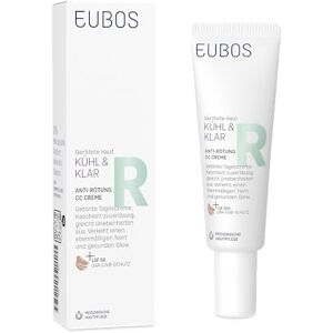 EUBOS Fresco y transparente Antienrojecimiento Crema CC Crema de día tintada SPF 50 30 ml Recomendado por dermatólogos para piel enrojecida con pigmentos colorantes correctores de la EUBOS Fresco y transparente Antienrojecimiento Crema CC Crema de día tintada SPF 50 30 ml Recomendado por dermatólogos para piel enrojecida con pigmentos colorantes correctores de la