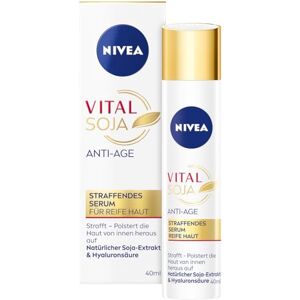 NIVEA Sérum reafirmante antiedad Vital Soja, suero hidratante intenso para pieles maduras con extracto de soja natural, cuidado facial reafirmante con ácido hialurónico (40 ml) NIVEA Sérum reafirmante antiedad Vital Soja, suero hidratante intenso para pieles maduras con extracto de soja natural, cuidado facial reafirmante con ácido hialurónico (40 ml)