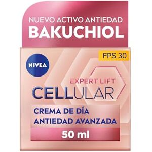 NIVEA Cellular Expert Lift Crema de día Antiedad Avanzada FP30 (1 x 50 ml), crema de día con ácido hialurónico y bakuchiol puro, crema reafirmante, crema antiedad NIVEA Cellular Expert Lift Crema de día Antiedad Avanzada FP30 (1 x 50 ml), crema de día con ácido hialurónico y bakuchiol puro, crema reafirmante, crema antiedad