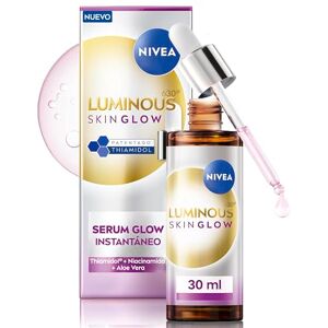 NIVEA LUMINOUS630 SKIN GLOW Sérum Glow Instantáneo Serum Facial Hidratante Antimanchas Refina Poros Thiamidol, Niacinamida y Aloe Vera Reduce el Exceso de Grasa Todo Tipo de Pieles 30 ml NIVEA LUMINOUS630 SKIN GLOW Sérum Glow Instantáneo Serum Facial Hidratante Antimanchas Refina Poros Thiamidol, Niacinamida y Aloe Vera Reduce el Exceso de Grasa Todo Tipo de Pieles 30 ml