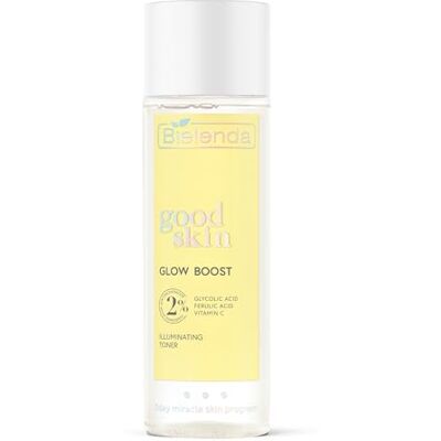 Bielenda Good Skin Glow Boost Tónico Iluminador, Loción Facial con Vitamina C, Ácido Glicólico y Ácido Ferúlico, Reafirma la Piel, Para Todo Tipo de Piel, 200 ml Bielenda Good Skin Glow Boost Tónico Iluminador, Loción Facial con Vitamina C, Ácido Glicólico y Ácido Ferúlico, Reafirma la Piel, Para Todo Tipo de Piel, 200 ml