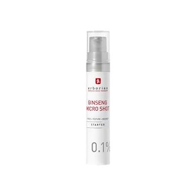 Erborian Ginseng Micro Shot Starter 0.1% Sérum Facial Retexturizante Inspirado en Micro-Needling Con Ginseng y Colágeno para Poros Refinados y Piel Suave Cuidado Coreano 10 ml Erborian Ginseng Micro Shot Starter 0.1% Sérum Facial Retexturizante Inspirado en Micro-Needling Con Ginseng y Colágeno para Poros Refinados y Piel Suave Cuidado Coreano 10 ml