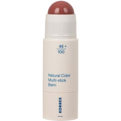 KORRES Natural Color Multistick Balm Muted Brown 32, bálsamo en barra para labios y mejillas, color marrón suave e hidratación natural, sin siliconas ni parabenos, 4,5g KORRES Natural Color Multistick Balm Muted Brown 32, bálsamo en barra para labios y mejillas, color marrón suave e hidratación natural, sin siliconas ni parabenos, 4,5g