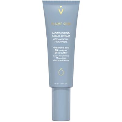 Valquer Laboratorios VALQUER Crema Facial Hidratante Nutritiva Plump Skin Cuidado para Piel Muy Seca Con Ácido Hialurónico, Vitamina B5 y Manteca de Karité Vegano 50 ml Valquer Laboratorios VALQUER Crema Facial Hidratante Nutritiva Plump Skin Cuidado para Piel Muy Seca Con Ácido Hialurónico, Vitamina B5 y Manteca de Karité Vegano 50 ml