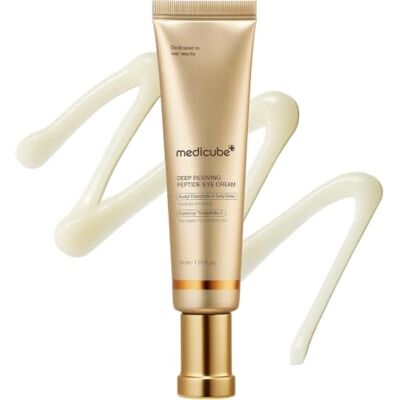 medicube Eye Serum with Deep Reviving Peptide Sérum para el Contorno de Ojos con Multi Péptidos y Niacinamida, Reduce Signos del Envejecimiento, Cosmética Coreana, 30 ml medicube Eye Serum with Deep Reviving Peptide Sérum para el Contorno de Ojos con Multi Péptidos y Niacinamida, Reduce Signos del Envejecimiento, Cosmética Coreana, 30 ml