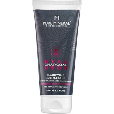 Pure Mineral Mascarilla Clarificante de Carbón para Pieles Normales a Grasas Minerales del Mar Muerto, Carbón, Exfoliante y Detoxificante Sin siliconas, sulfatos, parabenos 175ml Pure Mineral Mascarilla Clarificante de Carbón para Pieles Normales a Grasas Minerales del Mar Muerto, Carbón, Exfoliante y Detoxificante Sin siliconas, sulfatos, parabenos 175ml