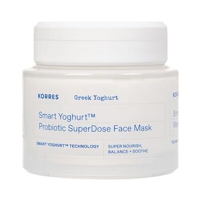 KORRES Smart Yoghurt™ Mascarilla Facial Probiótica – Con 6% Yogur Griego, Hidrata y Calma, Refresca al Instante, Restaura el Microbioma, Sin Fragancia, Para Piel Sensible, 100ml KORRES Smart Yoghurt™ Mascarilla Facial Probiótica – Con 6% Yogur Griego, Hidrata y Calma, Refresca al Instante, Restaura el Microbioma, Sin Fragancia, Para Piel Sensible, 100ml