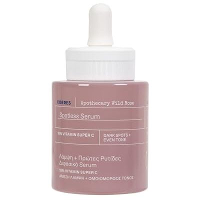 KORRES APOTHECARY WILD ROSE Potenciador de 2 fases, iluminador, para una piel radiante, dermatológicamente probado, vegana, 30ml KORRES APOTHECARY WILD ROSE Potenciador de 2 fases, iluminador, para una piel radiante, dermatológicamente probado, vegana, 30ml
