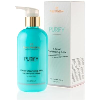 Pure Mineral Leche Limpiadora Facial Suavidad e Hidratación con Aceites Naturales y Minerales Para Todos los Tipos de Piel Sin siliconas, sulfatos, parabenos 250ml Pure Mineral Leche Limpiadora Facial Suavidad e Hidratación con Aceites Naturales y Minerales Para Todos los Tipos de Piel Sin siliconas, sulfatos, parabenos 250ml