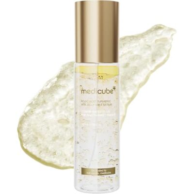 medicube Jelly Mist Serum with Kojic Acid Turmeric Spray Facial y Sérum 2 en 1, Vitamina C, Cúrcuma y Pantenol para Hidratación y Efecto Calmante, Refrescante, 100 ml medicube Jelly Mist Serum with Kojic Acid Turmeric Spray Facial y Sérum 2 en 1, Vitamina C, Cúrcuma y Pantenol para Hidratación y Efecto Calmante, Refrescante, 100 ml
