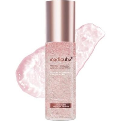 medicube Jelly Mist Serum with Pink PDRN Collagen Spray Glow de Doble Textura con Niacinamida, Glutatión, Ceramidas y Ácido Hialurónico, Hidratación, Luminosidad, 60 ml medicube Jelly Mist Serum with Pink PDRN Collagen Spray Glow de Doble Textura con Niacinamida, Glutatión, Ceramidas y Ácido Hialurónico, Hidratación, Luminosidad, 60 ml