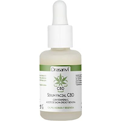 Drasanvi Sérum Facial CBD Vitamina C, Aceite de Sacha Inchi y Betaina Antioxidante Antiinflamatorio Calma, hidrata y regenera 30 ml Drasanvi Sérum Facial CBD Vitamina C, Aceite de Sacha Inchi y Betaina Antioxidante Antiinflamatorio Calma, hidrata y regenera 30 ml