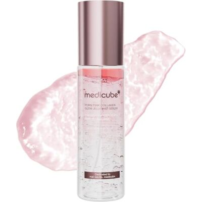 medicube Jelly Mist Serum with Pink PDRN Collagen Spray Glow de Doble Textura con Niacinamida, Glutatión, Ceramidas y Ácido Hialurónico, Hidratación, Luminosidad, 100 ml medicube Jelly Mist Serum with Pink PDRN Collagen Spray Glow de Doble Textura con Niacinamida, Glutatión, Ceramidas y Ácido Hialurónico, Hidratación, Luminosidad, 100 ml