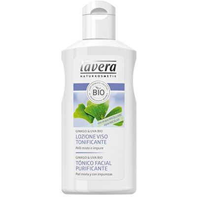 lavera Tónico Facial Purificante con Tecnología de Micelas Ginkgo & Uva Bio vegano cuidado facial biológico cosméticos naturales 100% certificados 4 Recipientes de 125 ml lavera Tónico Facial Purificante con Tecnología de Micelas Ginkgo & Uva Bio vegano cuidado facial biológico cosméticos naturales 100% certificados 4 Recipientes de 125 ml