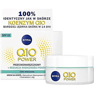 NIVEA Q10 Power Crema hidratante antiarrugas de día para pieles mixtas, 50 ml NIVEA Q10 Power Crema hidratante antiarrugas de día para pieles mixtas, 50 ml