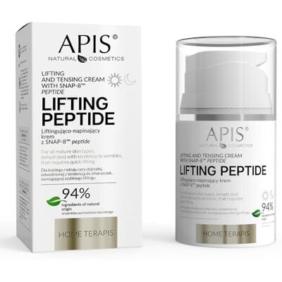 Apis Natural Cosmetics Crema reafirmante y reafirmante de APIS con péptido SNAP-8™, Q10 y ácido hialurónico, cuidado intensivo anti-edad Apis Natural Cosmetics Crema reafirmante y reafirmante de APIS con péptido SNAP-8™, Q10 y ácido hialurónico, cuidado intensivo anti-edad