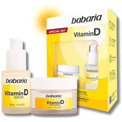Babaria Pack Vitamina con Serum Facial y Crema Hidratante Facial Crema Facial y Sérum Facial Efecto Activado Babaria Pack Vitamina con Serum Facial y Crema Hidratante Facial Crema Facial y Sérum Facial Efecto Activado