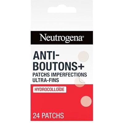 Neutrogena – Parches Imperfections Ultra-Fins Anti-Botones+ (caja de 24 parches) – Cuidado facial con hidrocoloides para reducir visiblemente las imperfecciones – Desarrollado con dermatólogos Neutrogena – Parches Imperfections Ultra-Fins Anti-Botones+ (caja de 24 parches) – Cuidado facial con hidrocoloides para reducir visiblemente las imperfecciones – Desarrollado con dermatólogos