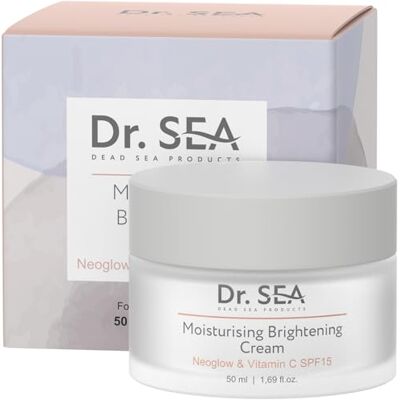 DR. SEA Crema Hidratante Iluminadora con Vitamina C & NEOGLOW Pieles Secas & Cansadas Hidratación Intensa, Antiedad & Unificación del Tono Sin Parabenos & Siliconas SPF15-50 ml DR. SEA Crema Hidratante Iluminadora con Vitamina C & NEOGLOW Pieles Secas & Cansadas Hidratación Intensa, Antiedad & Unificación del Tono Sin Parabenos & Siliconas SPF15-50 ml