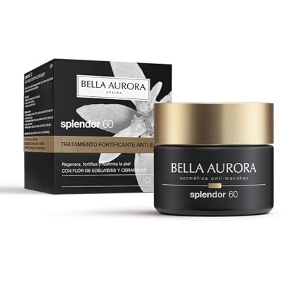 BELLA AURORA Crema Facial de Día Anti-Edad 60+ Años SPF 20, 50 ml Anti-manchas, Anti-Arrugas y Despigmentante Efecto Lifting Ácido Hialurónico SPLENDOR 60 BELLA AURORA Crema Facial de Día Anti-Edad 60+ Años SPF 20, 50 ml Anti-manchas, Anti-Arrugas y Despigmentante Efecto Lifting Ácido Hialurónico SPLENDOR 60