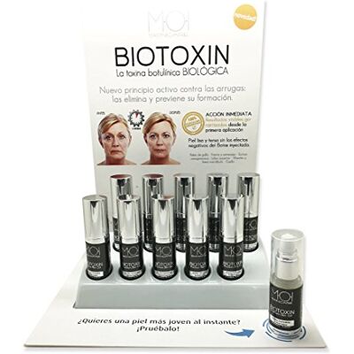 Moi Profesional Expositor Biotoxin Premium Skin · Gel Bio Anti Arrugas Efecto Lifting sin Parabenos, Ni Siliconas 15 ml 1 Unidad 900 g Moi Profesional Expositor Biotoxin Premium Skin · Gel Bio Anti Arrugas Efecto Lifting sin Parabenos, Ni Siliconas 15 ml 1 Unidad 900 g