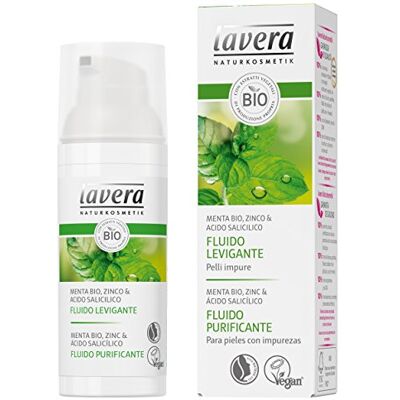 lavera Fluido Purificante Menta bio, zinc & ácido salicílico vegano cuidado facial biológico cosméticos naturales 100% certificados cuidado de la piel 50 ml lavera Fluido Purificante Menta bio, zinc & ácido salicílico vegano cuidado facial biológico cosméticos naturales 100% certificados cuidado de la piel 50 ml