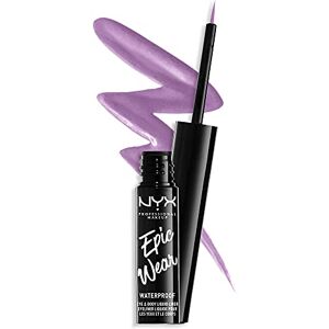 NYX PROFESSIONAL MAKEUP Eyeliner Líquido Epic Wear Semi-Permanente, Larga Duración, A Prueba de Agua, Delineador de Ojos, Rostro y Cuerpo, Acabado Mate, Color Lilac NYX PROFESSIONAL MAKEUP Eyeliner Líquido Epic Wear Semi-Permanente, Larga Duración, A Prueba de Agua, Delineador de Ojos, Rostro y Cuerpo, Acabado Mate, Color Lilac