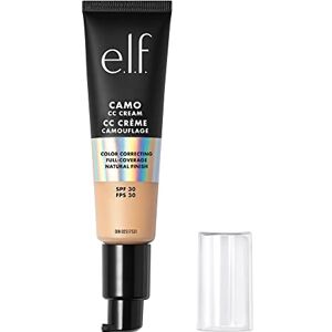 e.l.f. Camo CC Cream Base correctora de color de cobertura completa con SPF 30 Luz 240 W 1 onza (30 g) e.l.f. Camo CC Cream Base correctora de color de cobertura completa con SPF 30 Luz 240 W 1 onza (30 g)